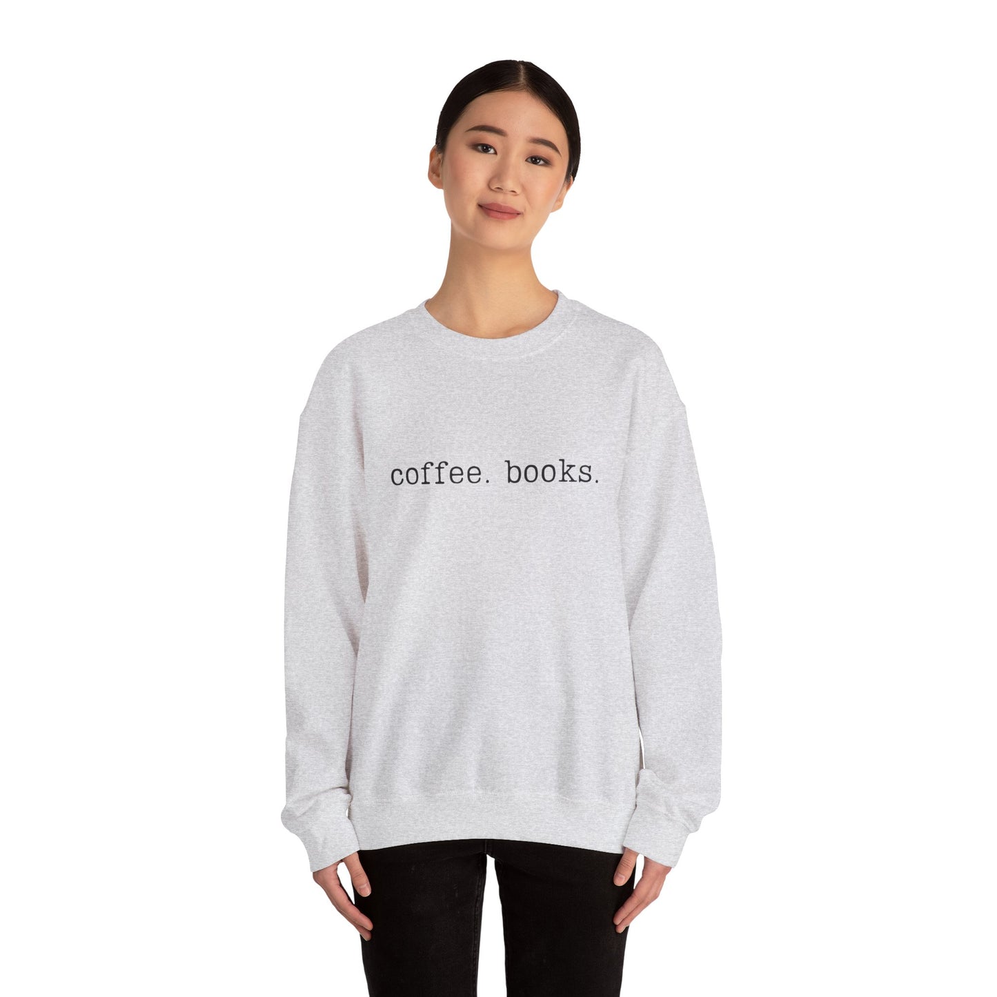 Coffee & Books Unisex Heavy Blend Crewneck Sweatshirt - Cozy Organic Fashion for Book Lovers, Ideal Gift for Readers, Fall and Winter [...]
