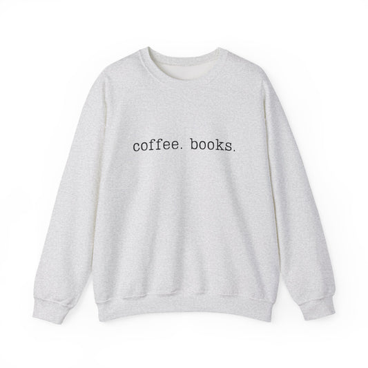 Coffee & Books Unisex Heavy Blend Crewneck Sweatshirt - Cozy Organic Fashion for Book Lovers, Ideal Gift for Readers, Fall and Winter [...]