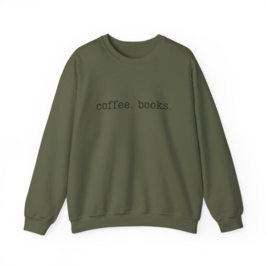 Coffee & Books Unisex Heavy Blend Crewneck Sweatshirt - Cozy Organic Fashion for Book Lovers, Ideal Gift for Readers, Fall and Winter [...]