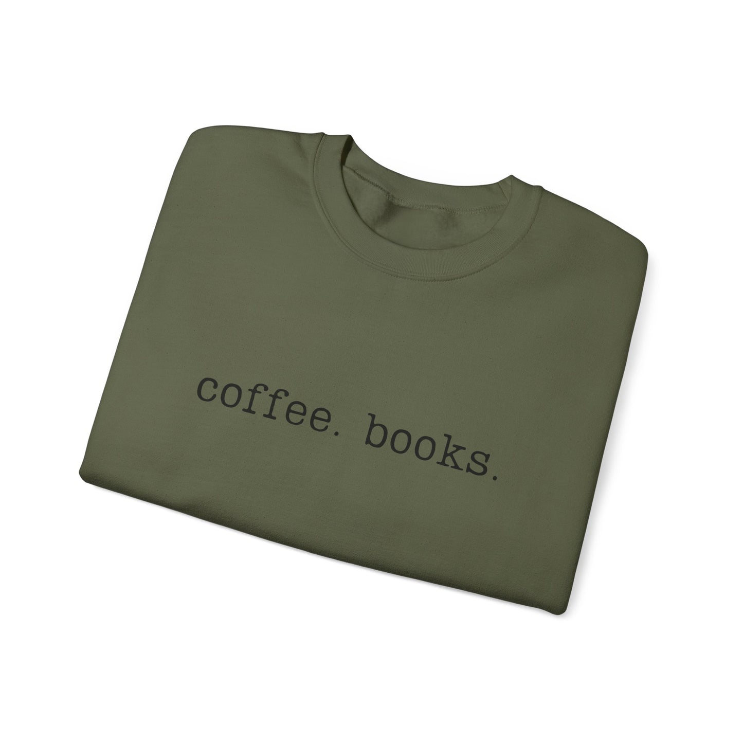 Coffee & Books Unisex Heavy Blend Crewneck Sweatshirt - Cozy Organic Fashion for Book Lovers, Ideal Gift for Readers, Fall and Winter [...]