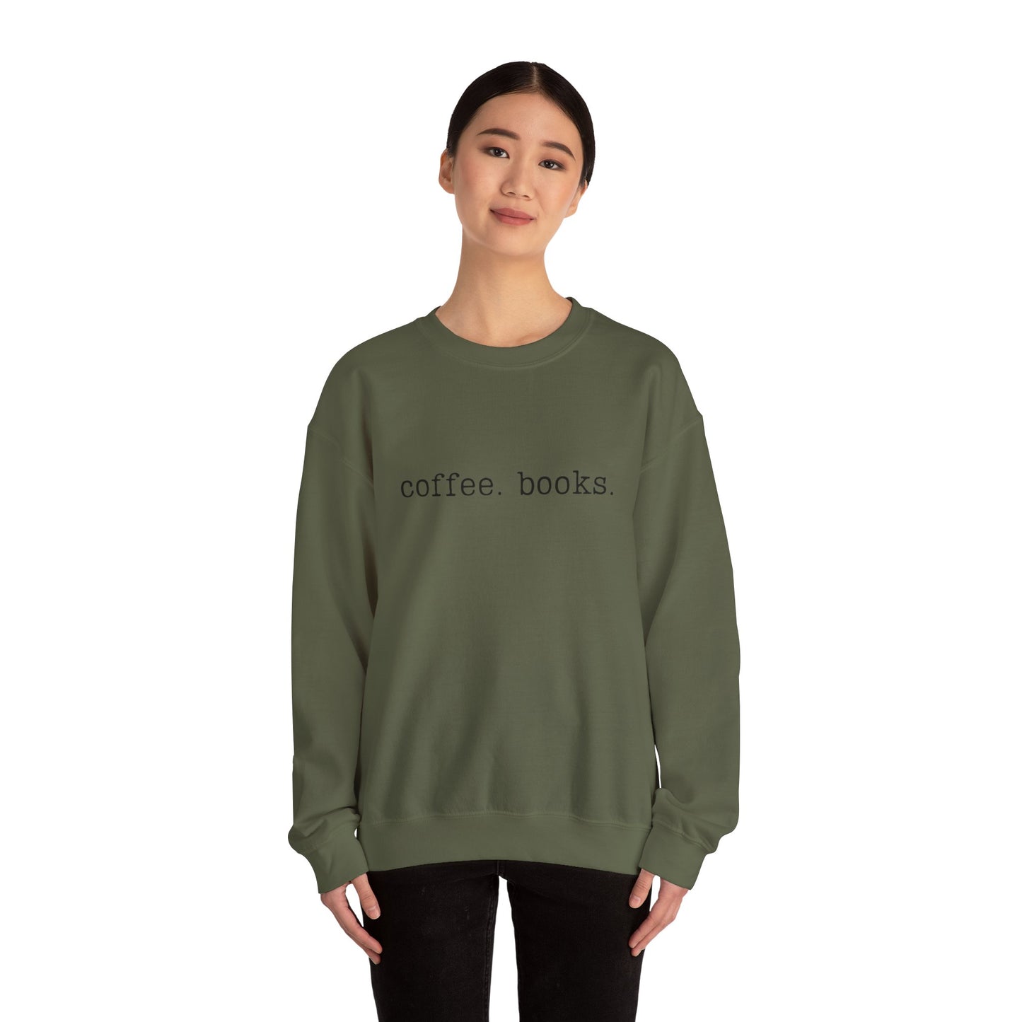 Coffee & Books Unisex Heavy Blend Crewneck Sweatshirt - Cozy Organic Fashion for Book Lovers, Ideal Gift for Readers, Fall and Winter [...]